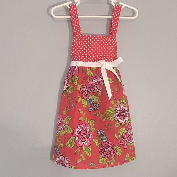 Pinky Pink Floral Kids Dress Size 4 - Picture 1 of 11